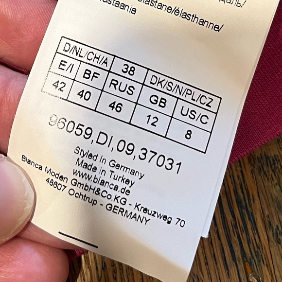 🩷 BIANCA 3/4 Sleeve Fuchsia Top – Siz US 8 - Picture 3 of 8